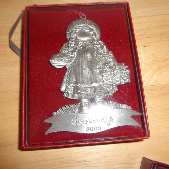 LIZZIE HIGH PEWTER ORNAMENTS ASST OF 7, RETIRED, 4 INCHES - Picture 7 of 8